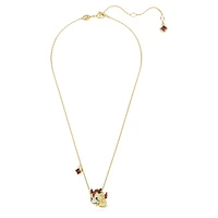 Chinese Zodiac pendant, Dragon, Yellow, Gold-tone plated by SWAROVSKI