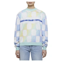 Liberal Youth Ministry, Gradient checker jumper, Blue by SWAROVSKI