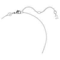Insigne pendant, Round cut, Star, White, Rhodium plated by SWAROVSKI