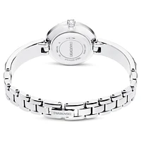 Matrix Bangle watch, Swiss Made, Crystal bracelet, White