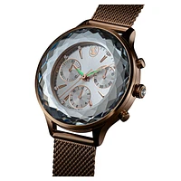 Nova Chrono watch, Swiss Made, Metal bracelet, Gold tone