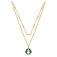 Tessa pendant, Green, Gold-tone plated by SWAROVSKI