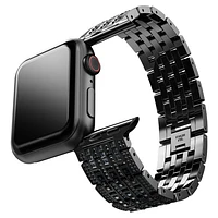 Sparkling princess strap, For Apple Watch® 40 mm & 41mm, Black finish by SWAROVSKI