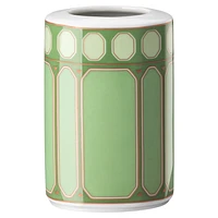 Signum vase, Porcelain, Small, Green by SWAROVSKI