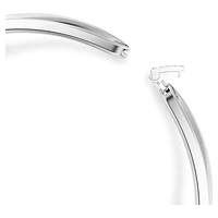 Hyperbola choker, Infinity, White, Rhodium plated by SWAROVSKI