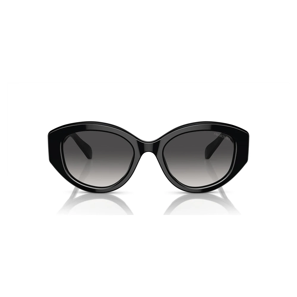 Sunglasses, Cat-Eye shape, SK6005, Black by SWAROVSKI