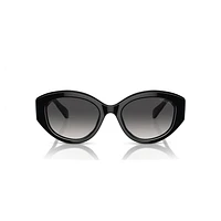 Sunglasses, Cat-Eye shape, SK6005, Black by SWAROVSKI