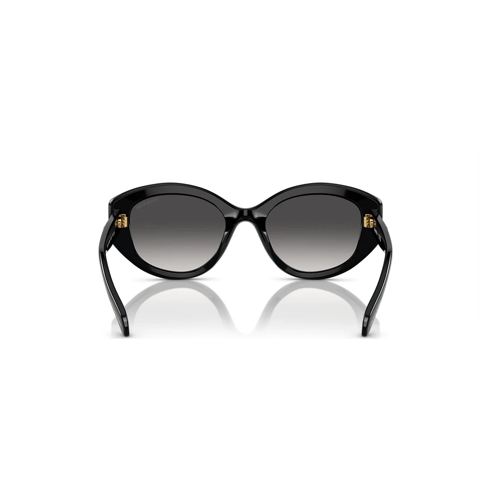 Sunglasses, Cat-Eye shape, SK6005, Black by SWAROVSKI