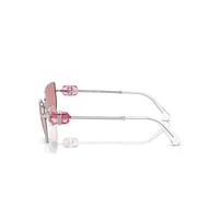 Sunglasses, Cat-Eye shape, SK7003, Pink by SWAROVSKI