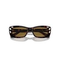 Sunglasses, Rectangular shape, SK6008, Brown by SWAROVSKI