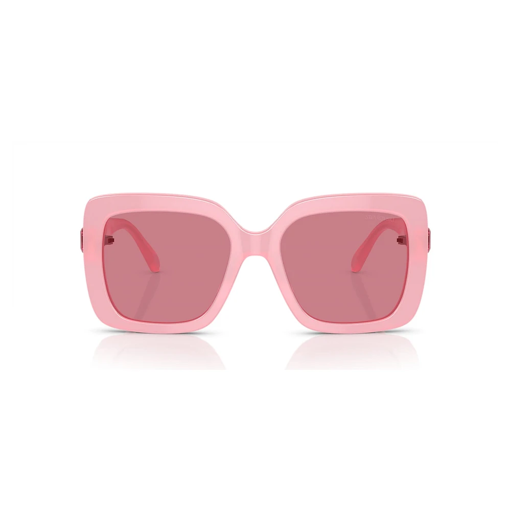 Sunglasses, Oversized, Square shape, SK0061, Pink by SWAROVSKI