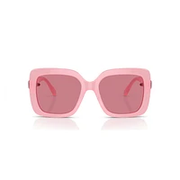 Sunglasses, Oversized, Square shape, SK0061, Pink by SWAROVSKI