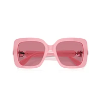 Sunglasses, Oversized, Square shape, SK0061, Pink by SWAROVSKI