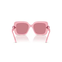 Sunglasses, Oversized, Square shape, SK0061, Pink by SWAROVSKI