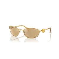 Sunglasses, Oval shape, SK7010, Yellow by SWAROVSKI