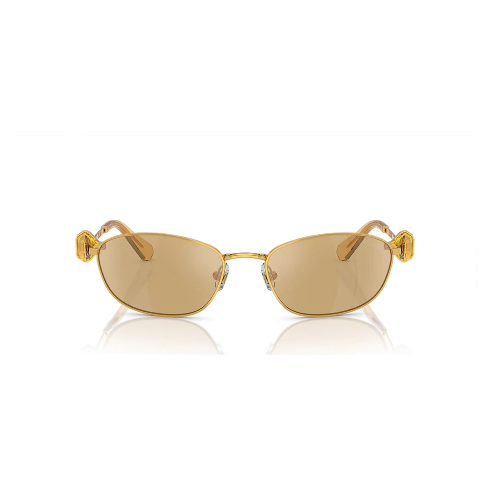 Sunglasses, Oval shape, SK7010, Yellow by SWAROVSKI