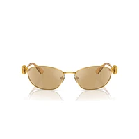 Sunglasses, Oval shape, SK7010, Yellow by SWAROVSKI