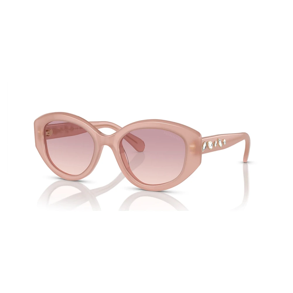 Sunglasses, Cat-Eye shape, SK6005, Pink by SWAROVSKI