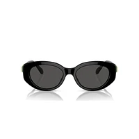 Sunglasses, Cat-Eye shape, SK6002, Black by SWAROVSKI