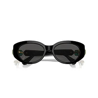 Sunglasses, Cat-Eye shape, SK6002, Black by SWAROVSKI