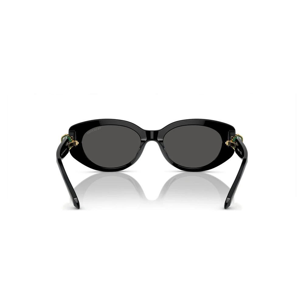 Sunglasses, Cat-Eye shape, SK6002, Black by SWAROVSKI
