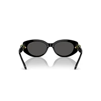 Sunglasses, Cat-Eye shape, SK6002, Black by SWAROVSKI