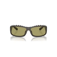 Sunglasses, Rectangular shape, SK6009, Grey by SWAROVSKI