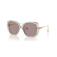 Sunglasses, Oversized, Square shape, SK6011, Purple by SWAROVSKI