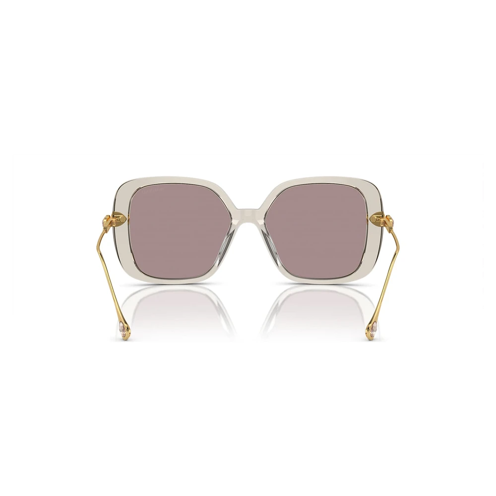Sunglasses, Oversized, Square shape, SK6011, Purple by SWAROVSKI