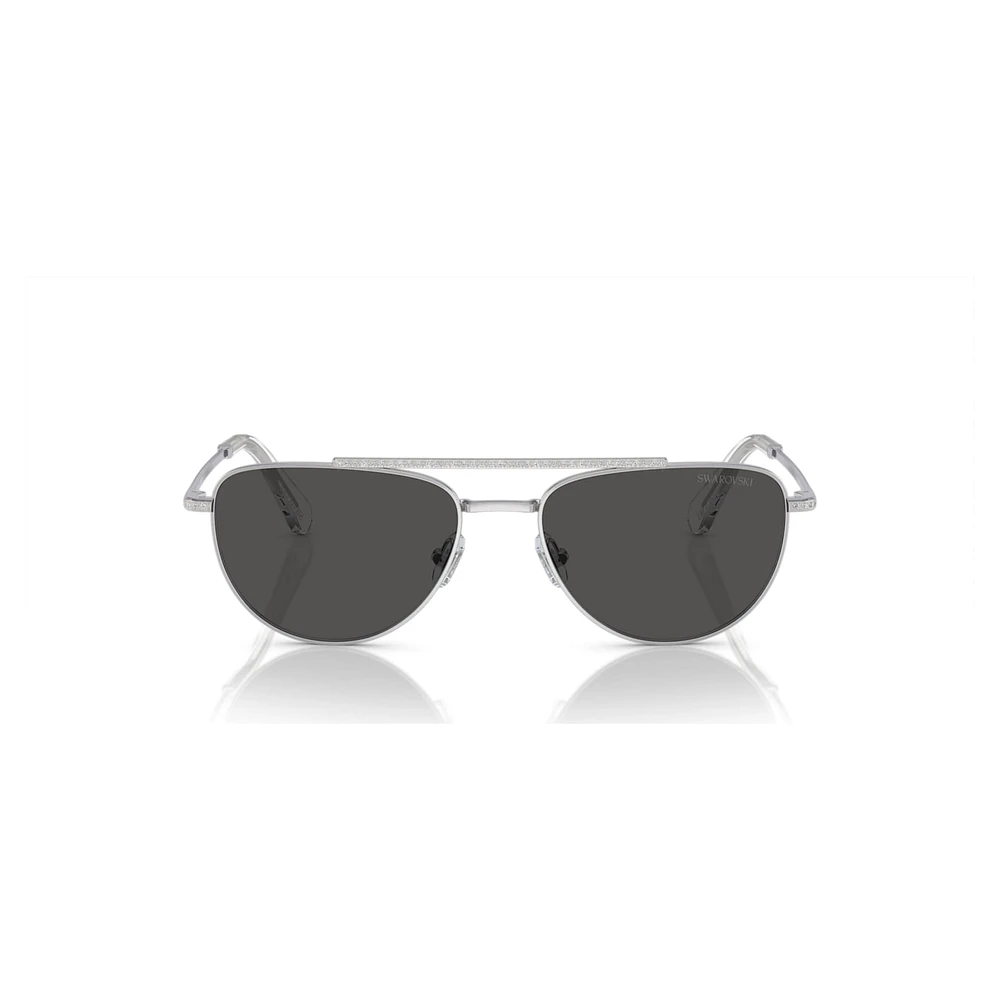 Sunglasses, Pilot shape, SK7007, Black by SWAROVSKI