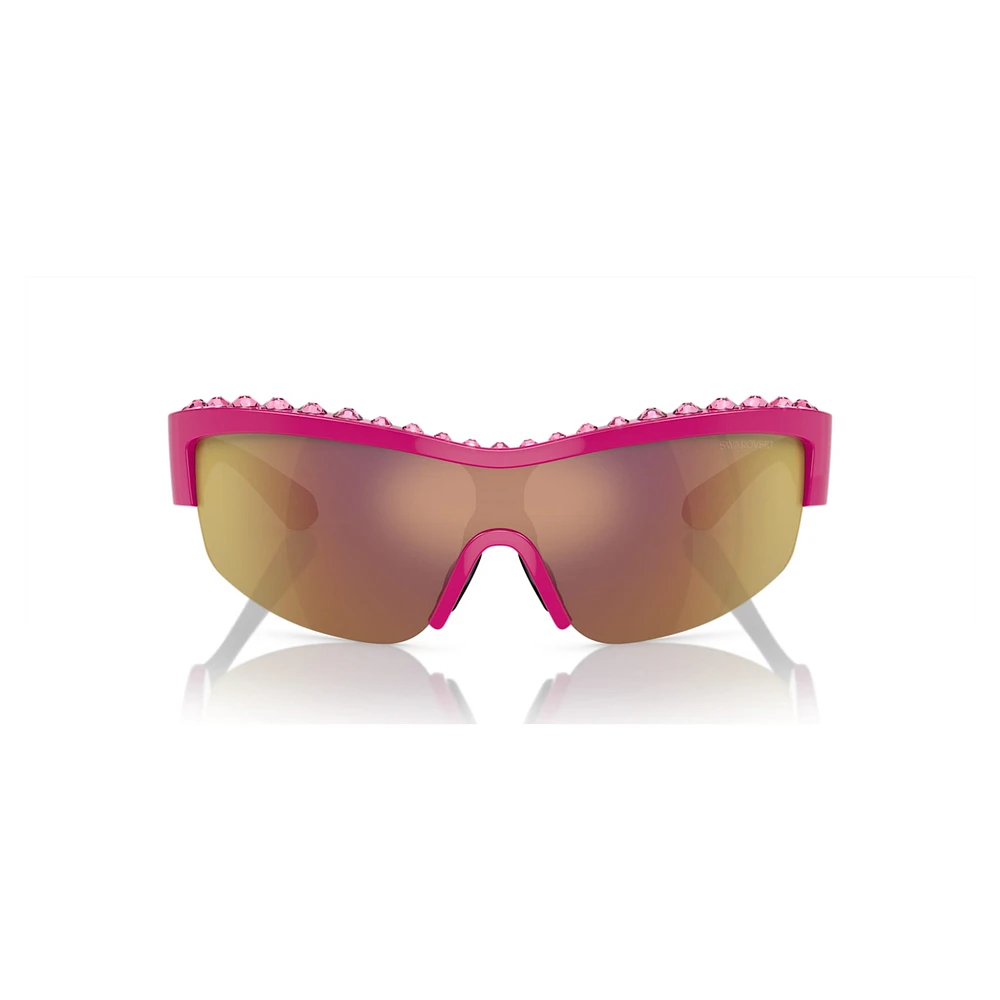 Sunglasses, Mask shape, SK1126, Pink by SWAROVSKI