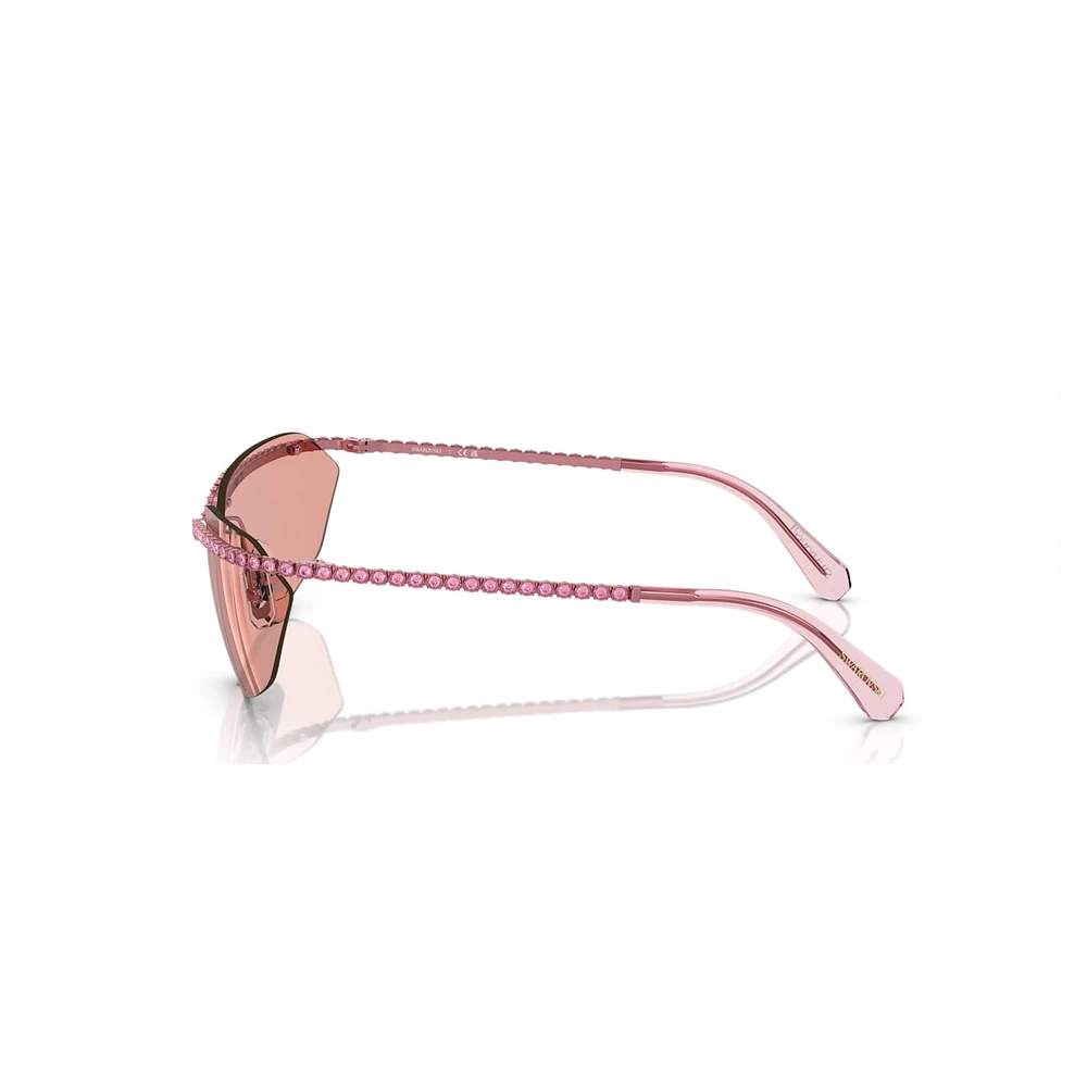 Sunglasses, Rectangular shape, SK7001, Pink by SWAROVSKI