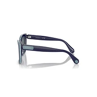 Sunglasses, Square shape, SK6013, Blue by SWAROVSKI