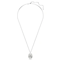 Idyllia pendant, Flower, Yellow, Rhodium plated by SWAROVSKI
