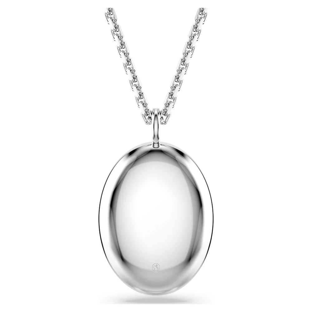 Idyllia pendant, Flower, Yellow, Rhodium plated by SWAROVSKI