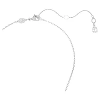 Idyllia pendant, Flower, Yellow, Rhodium plated by SWAROVSKI