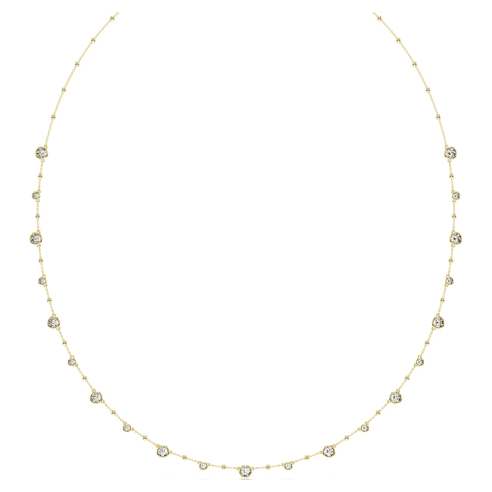 Imber strandage, Round cut, White, Gold-tone plated by SWAROVSKI