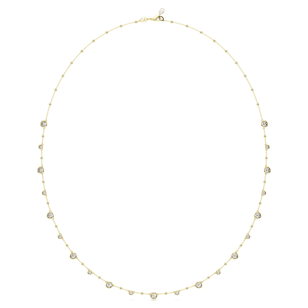 Imber strandage, Round cut, White, Gold-tone plated by SWAROVSKI