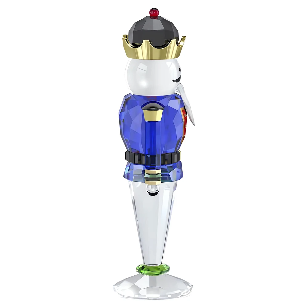 Holiday Cheers Nutcracker, Blue, Large by SWAROVSKI