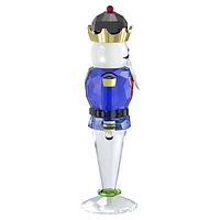 Holiday Cheers Nutcracker, Blue, Large by SWAROVSKI