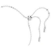 Swan bracelet, Crystal pearl, Swan, Grey, Rhodium plated by SWAROVSKI
