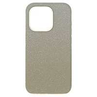 High smartphone case, Colour gradient, iPhone® 15 Pro, Gold tone by SWAROVSKI
