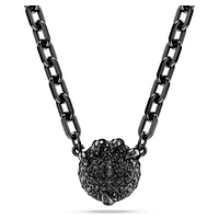 Dragon & Phoenix pendant, Dragon’s claw, Black, Ruthenium plated by SWAROVSKI