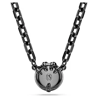 Dragon & Phoenix pendant, Dragon’s claw, Black, Ruthenium plated by SWAROVSKI