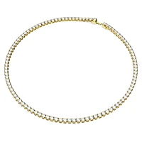 Matrix Tennis necklace, Round cut, White