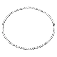 Matrix Tennis necklace, Round cut, White