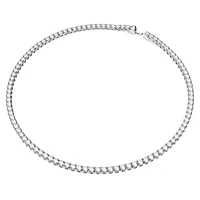 Matrix Tennis necklace, Round cut, White