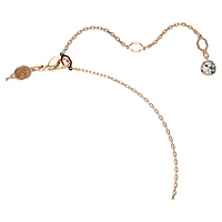 Hyperbola set, Infinity, White, Rose gold-tone plated by SWAROVSKI