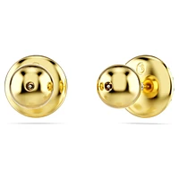 Meteora stud earrings, White, Gold-tone plated by SWAROVSKI