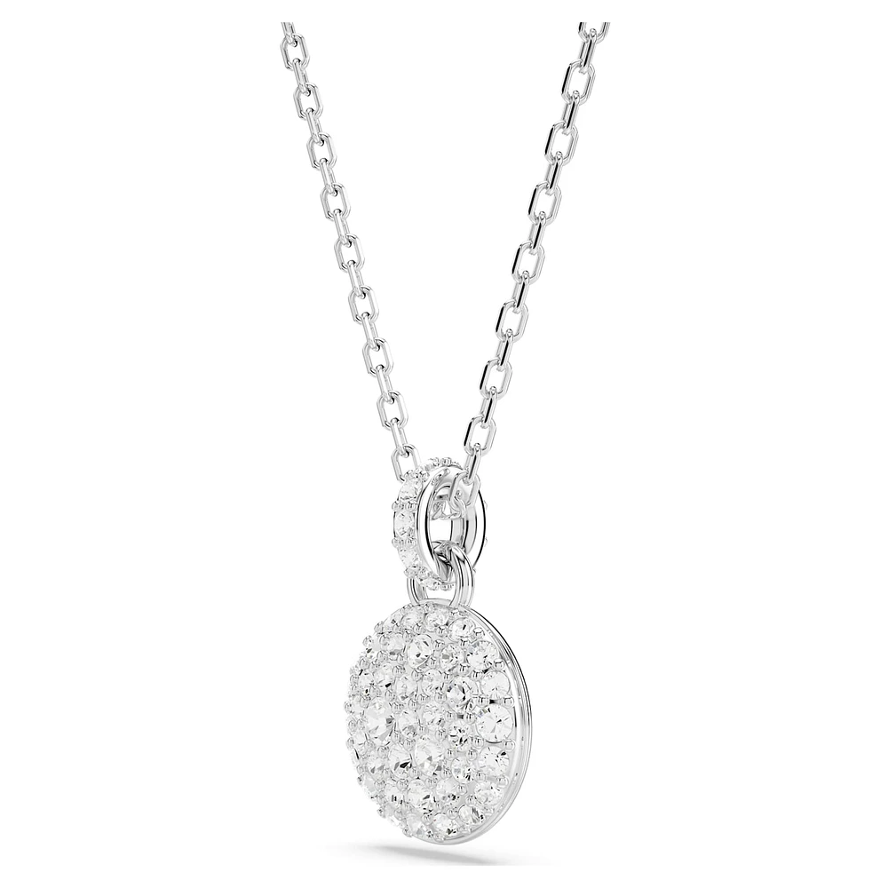 Meteora set, White, Rhodium plated by SWAROVSKI